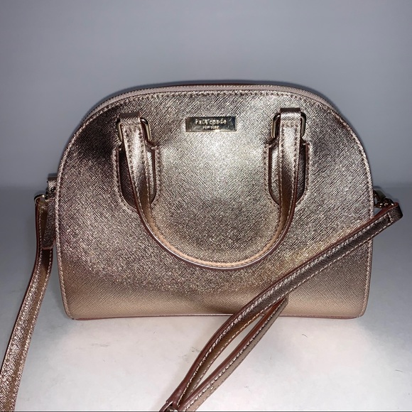 NWT Kate Spade Purse In Rose Gold - Picture 3 of 5